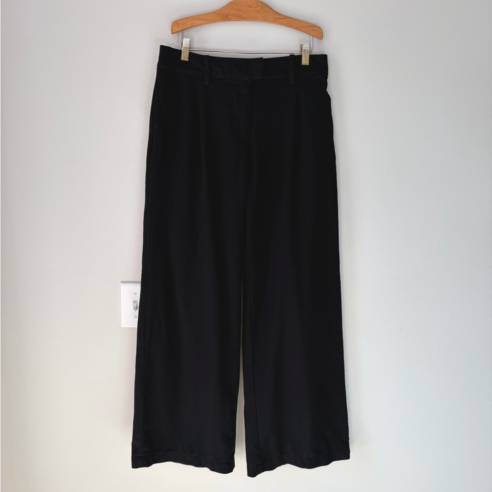 American Eagle Black Poppy Wide Leg Trousers - Picture 2 of 12